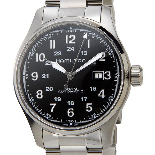 ハミルトン HAMILTON メンズ腕時計 H70625133 カーキ フィールド 文字盤×ベルト：ブラック×シルバー ブランド