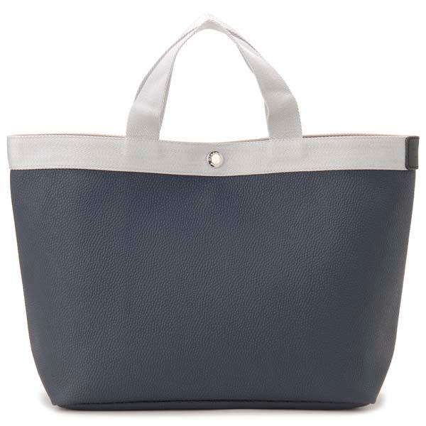 エルベシャプリエ Herve Chapelier トートバッグ レディース ネイビー 704GP 19N81 スクエア トート M