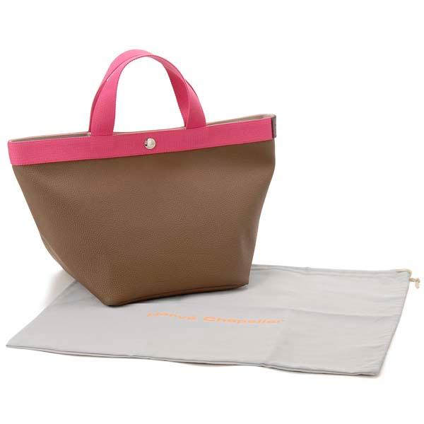 Herve Chapelier（エルベシャプリエ） トートバッグ TAUPE/FUCHSIA