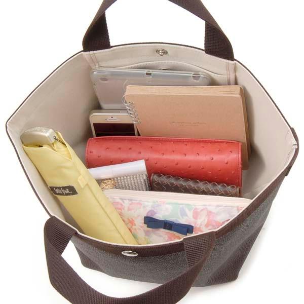 Herve Chapelier（エルベシャプリエ） トートバッグ レディース モカ