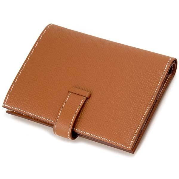 HERMES エルメス 二つ折り財布 ゴールド H039790 CK37 BEARN ベアン