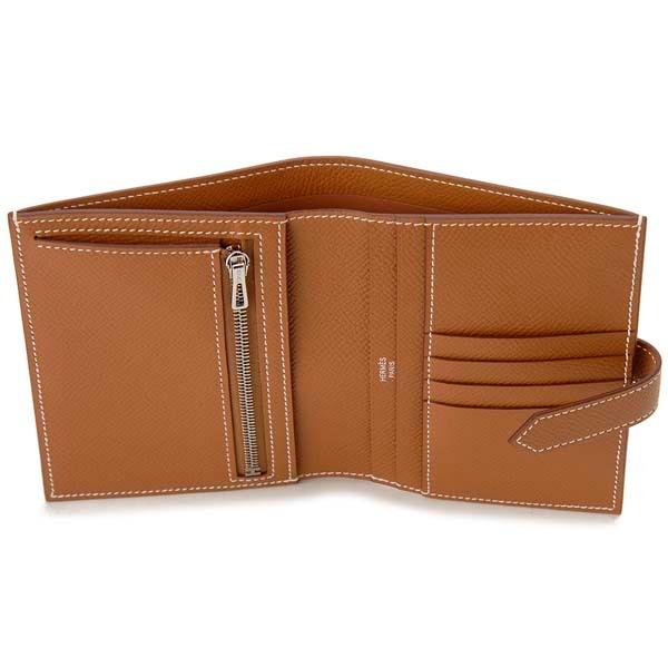 HERMES エルメス 二つ折り財布 ゴールド H039790 CK37 BEARN HERMES エルメス 二つ折り財布 ゴールド H039790 CK37 BEARN