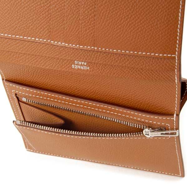 HERMES エルメス 二つ折り財布 ゴールド H039790 CK37 BEARN HERMES エルメス 二つ折り財布 ゴールド H039790 CK37 BEARN