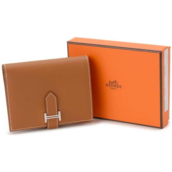 HERMES エルメス 二つ折り財布 ゴールド H039790 CK37 BEARN HERMES エルメス 二つ折り財布 ゴールド H039790 CK37 BEARN
