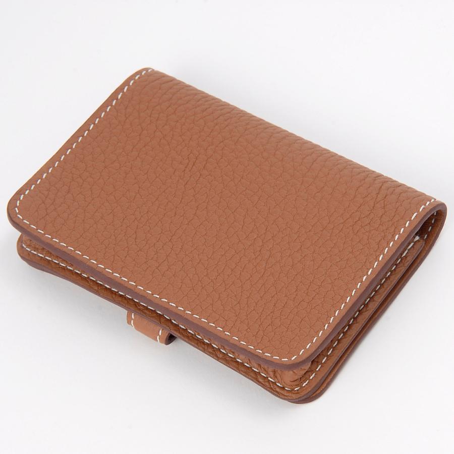 HERMES（エルメス） 名刺入れ カードケース ゴールド H044083 CK37