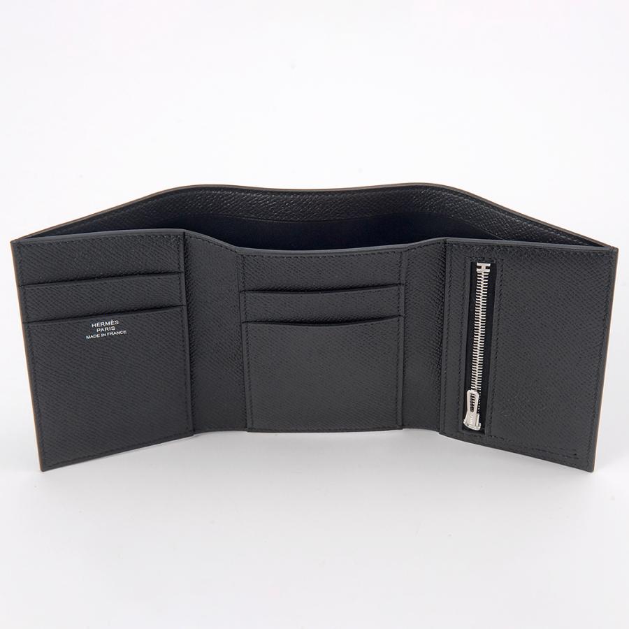 HERMES エルメス 二つ折り財布 レディース ブラック 082875CK89 HERMES エルメス 二つ折り財布 レディース ブラック 082875CK89