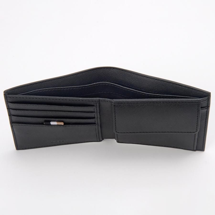 HUGO BOSS ヒューゴボス 二つ折り財布 メンズ ブラック 50485599 001 BIFOLD WALLET