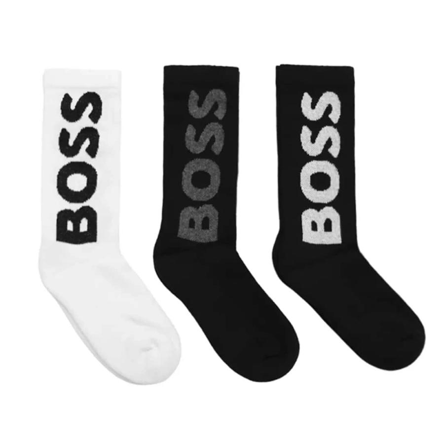 【めぐりん】HUGO BOSS Tシャツ＋ビジネス靴下 HUGO BOSS（ヒューゴ・ボス） タイムセール 靴下 3足セット メンズ