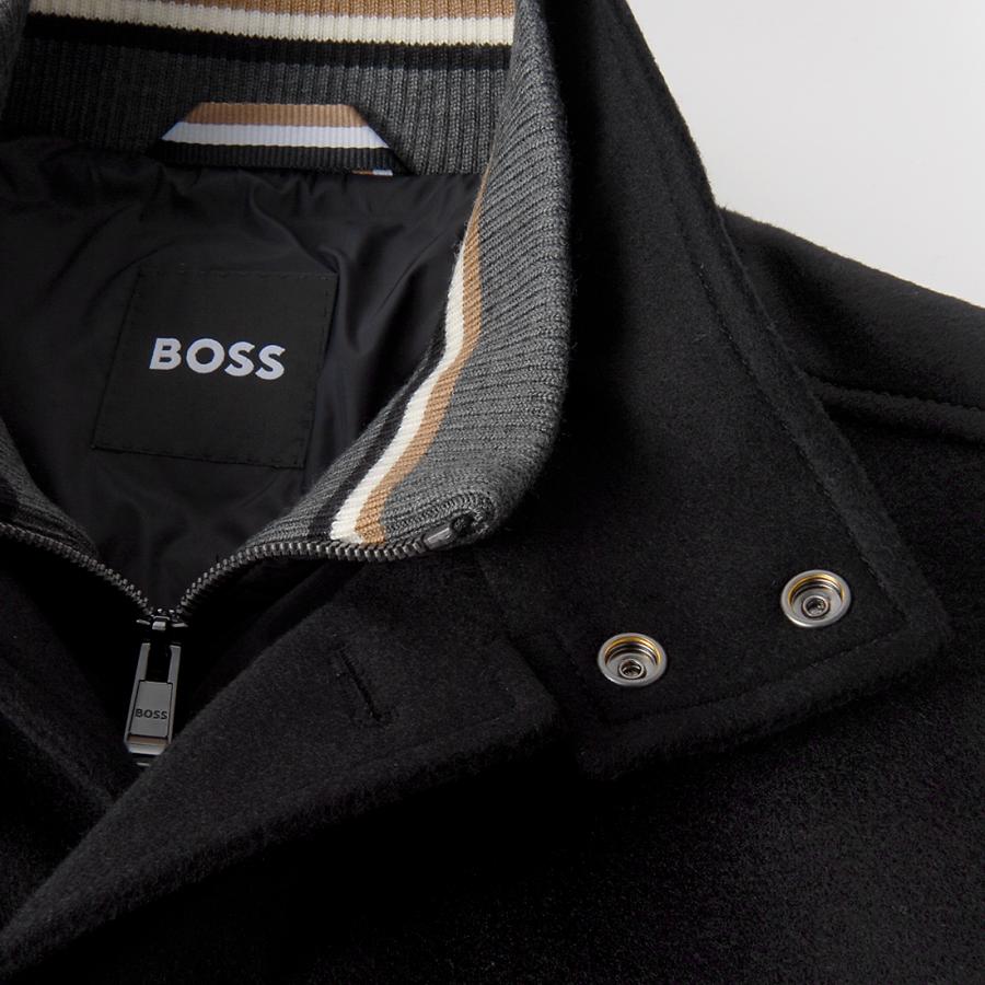 美品✨ヒューゴボス　Pコート　ブラック　ダブル　L〜XL 美品✨ヒューゴボス Pコート ブラック ダブル L〜XL Hugo Boss