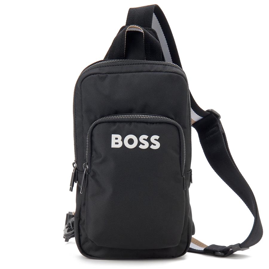 HUGO BOSS ヒューゴボス ボディバッグ メンズ ブラック 50548221 001 ワンショルダー HUGO BOSS（ヒューゴ・ボス） ボディバッグ メンズ ブラック 50548221