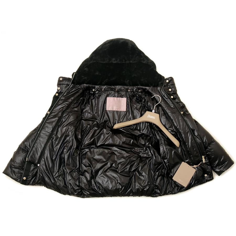 Herno ブラックダウンジャケット HERNO（ヘルノ） ダウンジャケット レディース ブラック PI00087DR