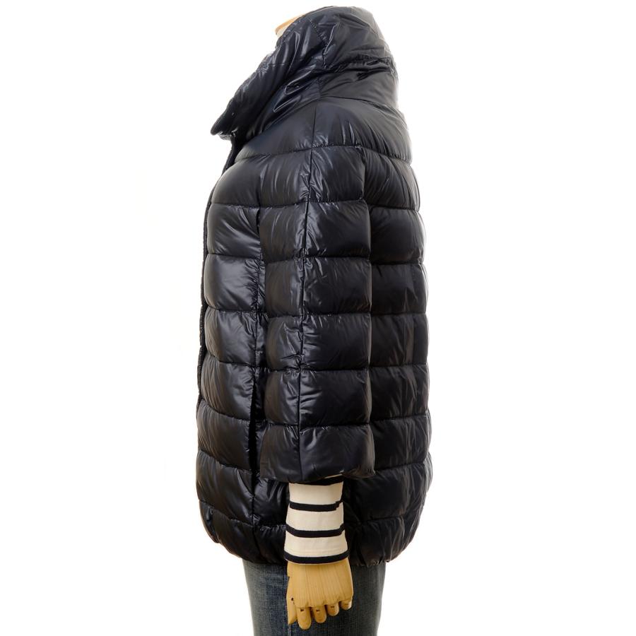 HERNO ヘルノ 七分袖 ダウンジャケット レディース ネイビー