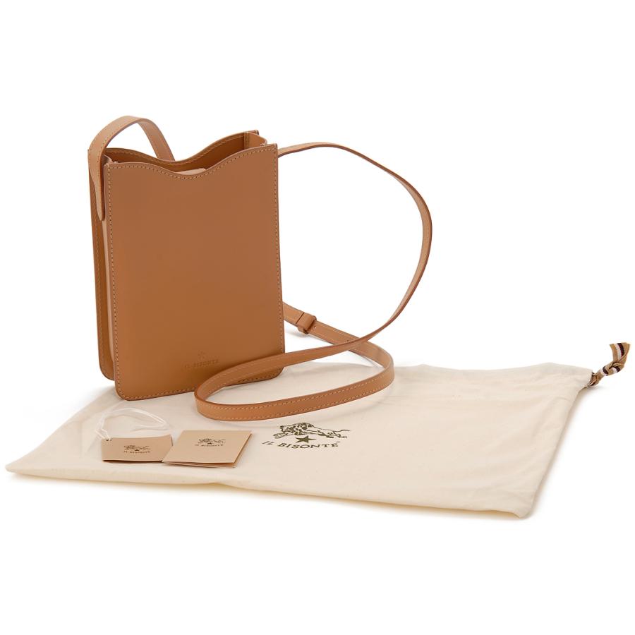 IL BISONTE イルビゾンテ ショルダーバッグ ナチュラル BCR325 PV NA200B スマホショルダー IL BISONTE（イルビゾンテ） ショルダーバッグ ナチュラル BCR325 PV