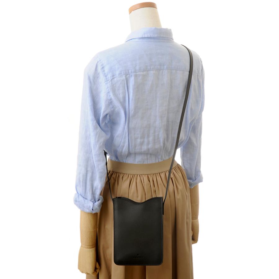 イルビゾンテ ショルダーバッグ BCR325 PV0041 スマホショルダー IL BISONTE イルビゾンテ ショルダーバッグ ブラック BCR325