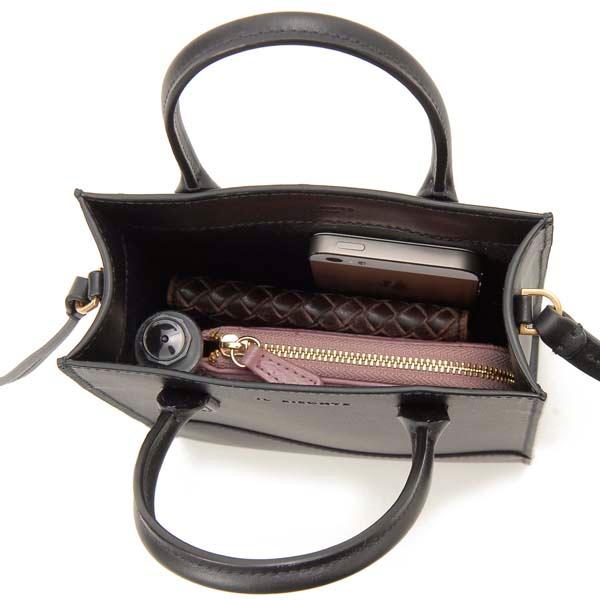 新品 イルビゾンテ 2way ミニトート ショルダーバッグ BHA014 黒 新品 イルビゾンテ 2way ミニトート ショルダーバッグ BHA014 黒