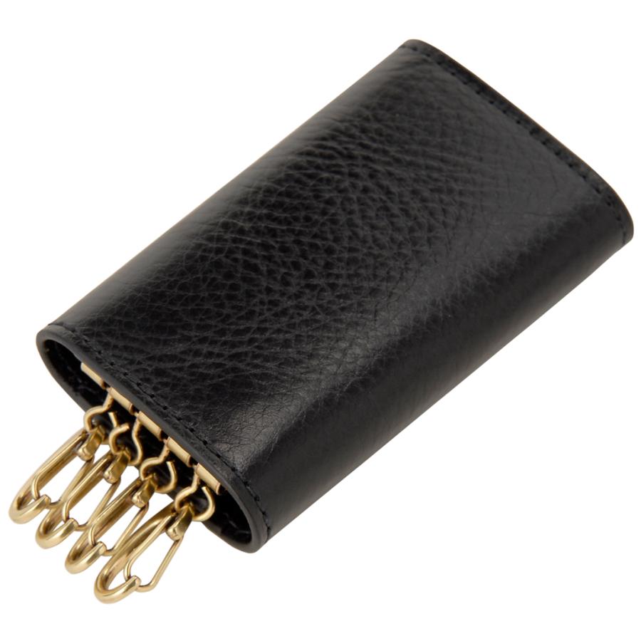 イルビゾンテ　キーケース　4連　黒 IL BISONTE イルビゾンテ キーケース 4連 ブラック ネロ 黒