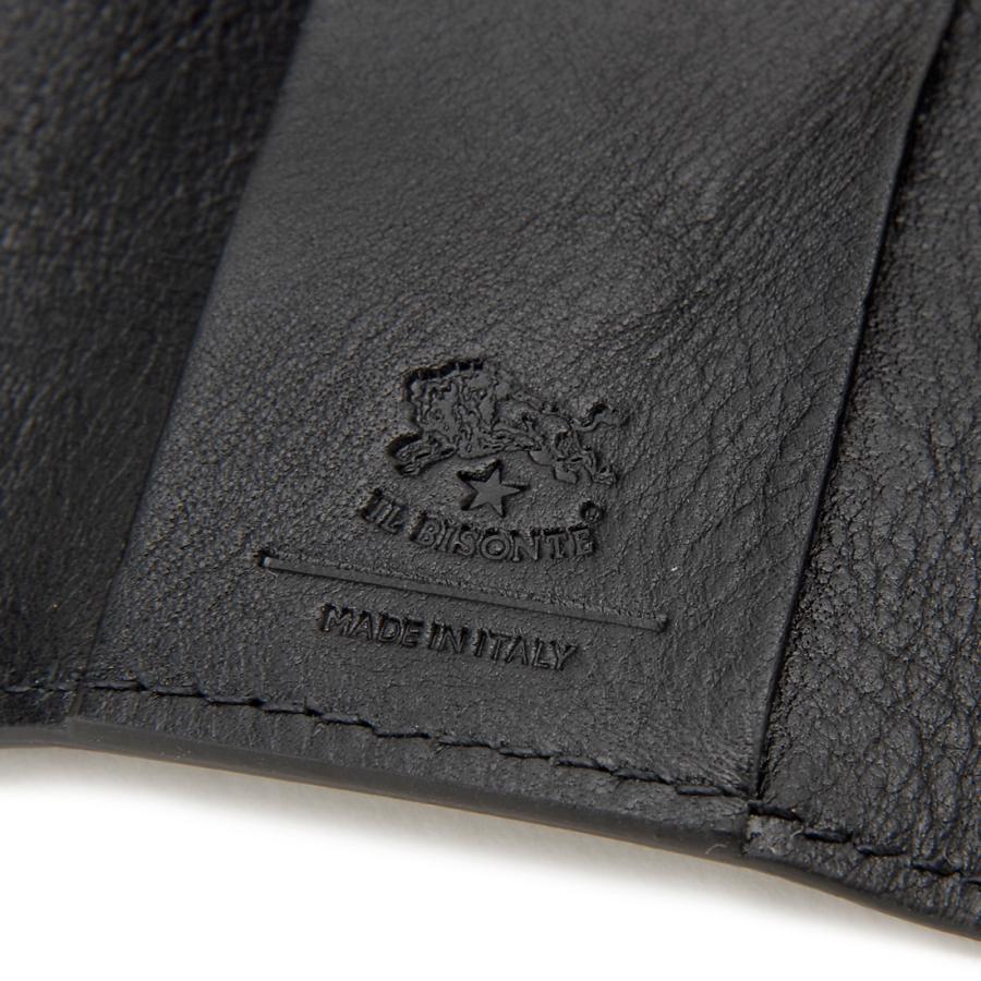 イルビゾンテ　キーケース　4連　黒 IL BISONTE イルビゾンテ キーケース 4連 ブラック ネロ 黒