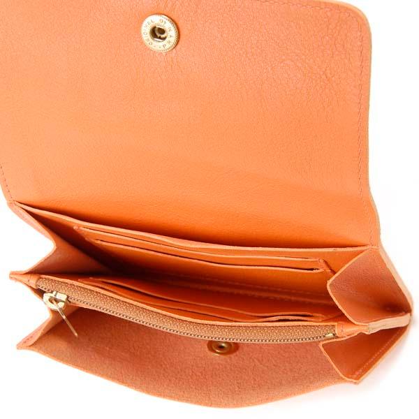 【イルビゾンテ】財布　オレンジ IL BISONTE イルビゾンテ 二つ折り財布 オレンジ SMW028 PV0005