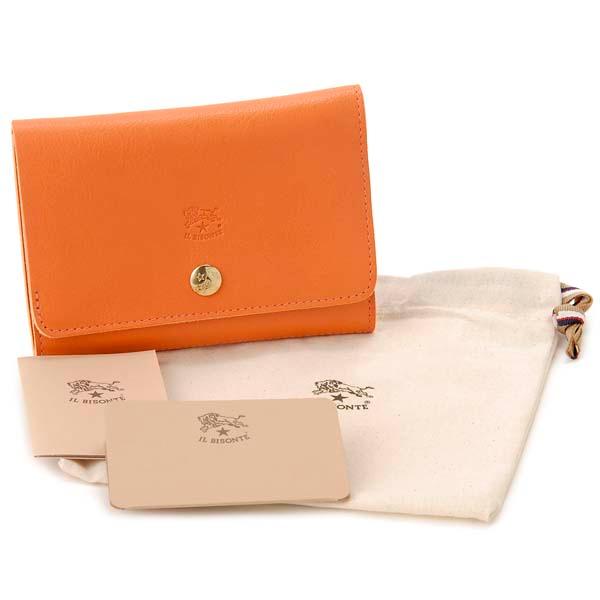 IL BISONTE オレンジ 二つ折り財布 楽天市場】イルビゾンテ 財布 二つ折り財布 ワンボタンフラップ