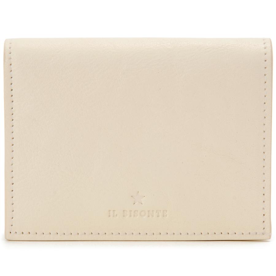 新品未使用】【IL BISONTE】二つ折財 ナチュラル OLIVETA 【公式通販】