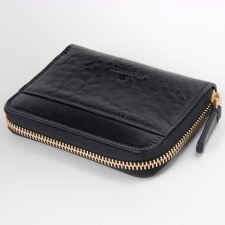 IL BISONTE（イルビゾンテ） 只今決算セール 二つ折り財布 ブラック