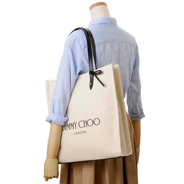 JIMMY CHOO ジミーチュウ トートバッグ レディース ナチュラル 