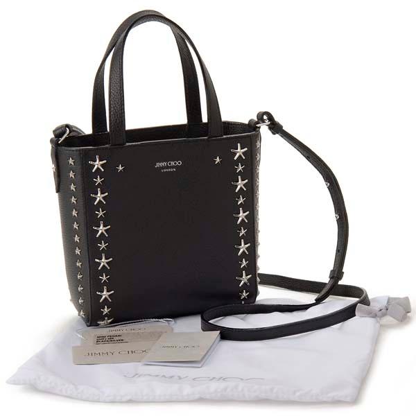 JIMMY CHOO ジミーチュウ ミニ トートバッグ レディース ブラック 