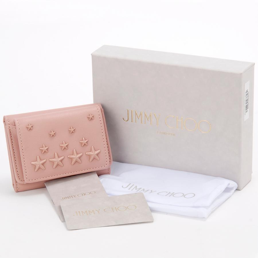 JIMMY CHOO ジミーチュウ 三つ折り財布 レディース ピンク NEMO
