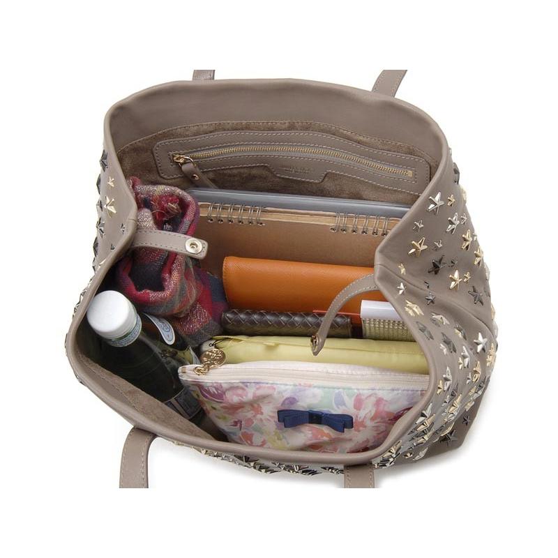 専用品JIMMY CHOO SOFIA/S グレー スタッズ トートバッグ 専用品JIMMY CHOO SOFIA/S グレー スタッズ トートバッグ