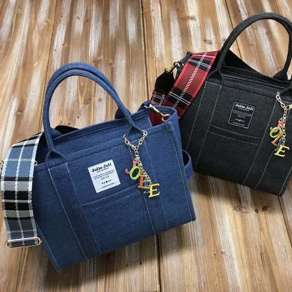 公式 Jolie Joli ジョリージョリ バッグ トートバッグ レディース 2021036S-D DENIM デニム |  | 03