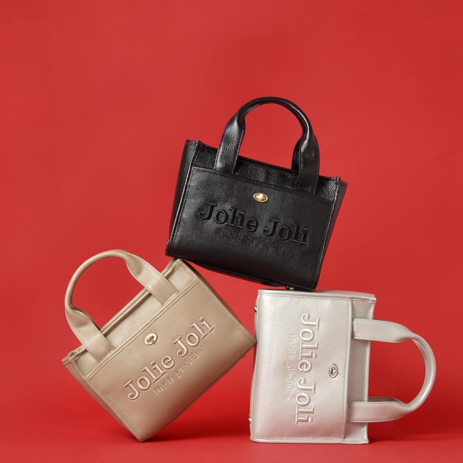 公式 ジョリージョリ Jolie Joli カウレザー トートバッグ