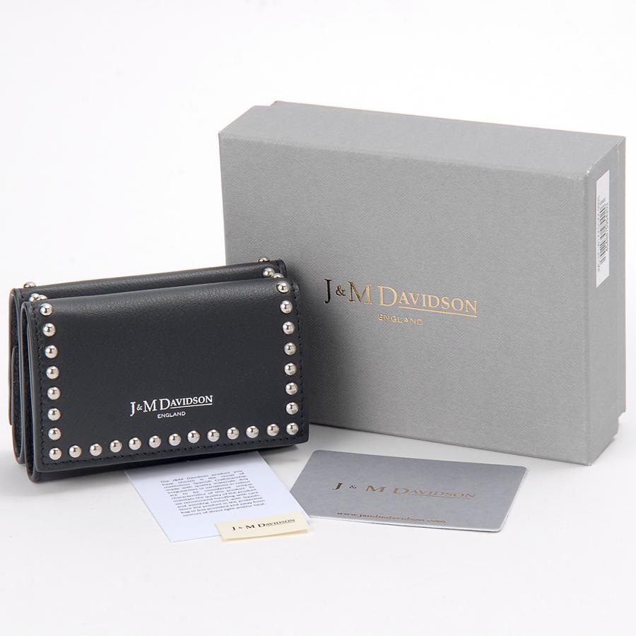 J&M DAVIDSON ジェイアンドエムデヴィッドソン 三つ折り財布 レディース ブラック SFLW1XXSCXX 999S FOLD WALLET WITH S｜s-select｜05