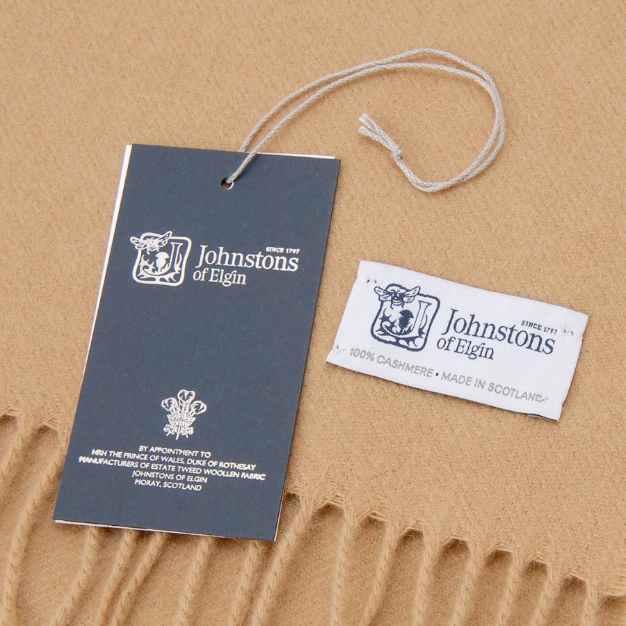 ジョンストンズ メンズ カシミア100％ マフラー Johnstons of Elgin ジョンストンズ マフラー WA000016 SB4142