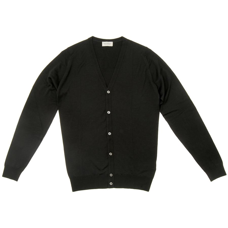 【美品】JOHN SMEDLEY カーディガン ブラック PETWORTH 黒 JOHN SMEDLEY ジョンスメドレー カーディガン メンズ ブラック