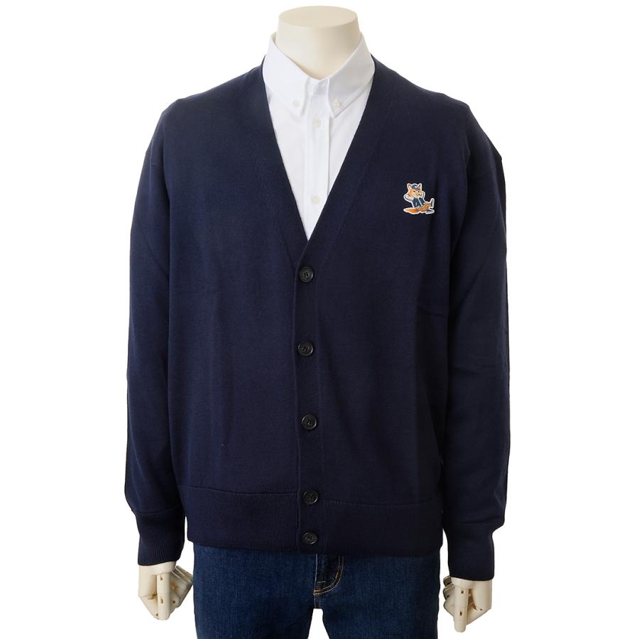 MAISON KITSUNE メゾンキツネ カーディガン メンズ ネイビー MAISON KITSUNE メゾンキツネ カーディガン メンズ ネイビー