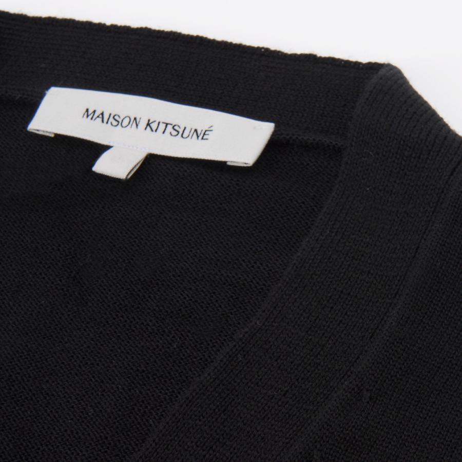 MAISON KITSUNE メゾンキツネ カーディガン メンズ ブラック MAISON KITSUNE メゾンキツネ カーディガン メンズ ブラック