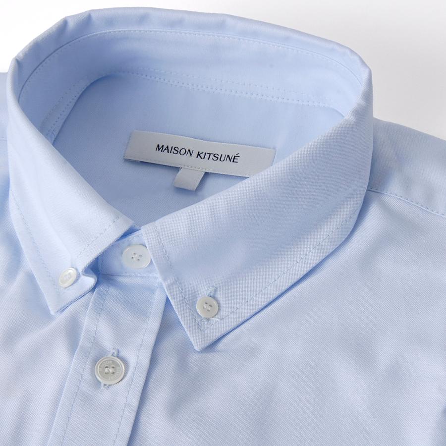 MAISON KITSUNE メゾンキツネ カジュアルシャツ メンズ ブルー