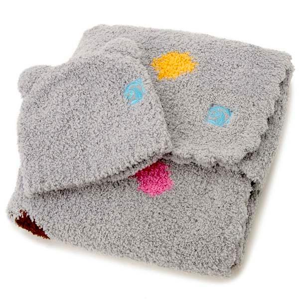 カシウェア kashwere ベビーブランケット キャップ BB-73-095-30 BABYBLANKET POLKADOT ギフト 出産祝い｜s-select