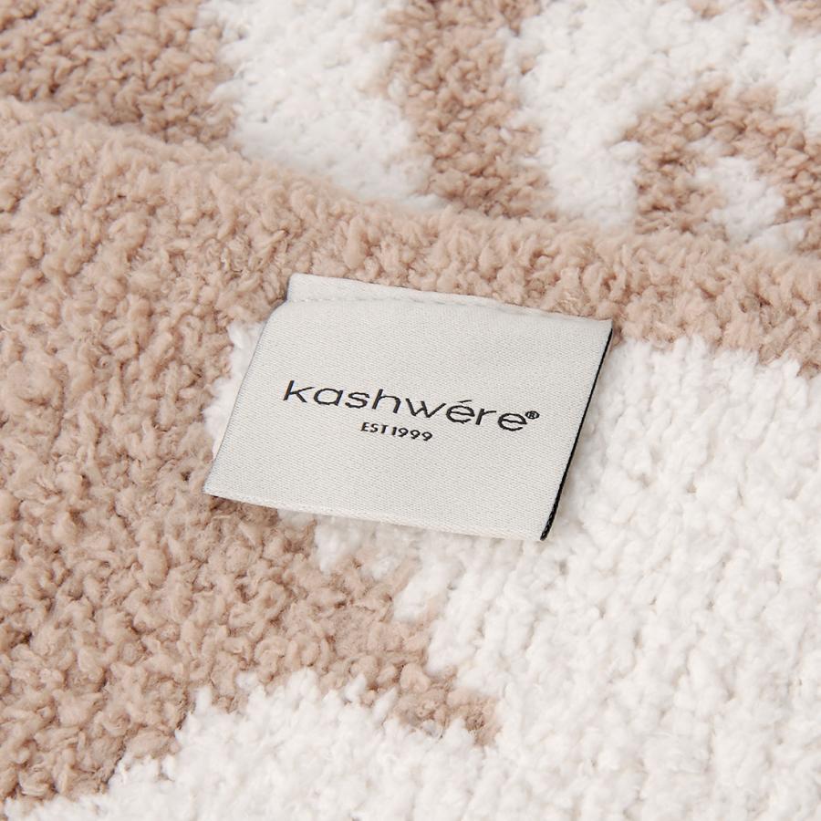 Kashwere（カシウエア） ブランケット ダマスク テディ×クリーム THCH