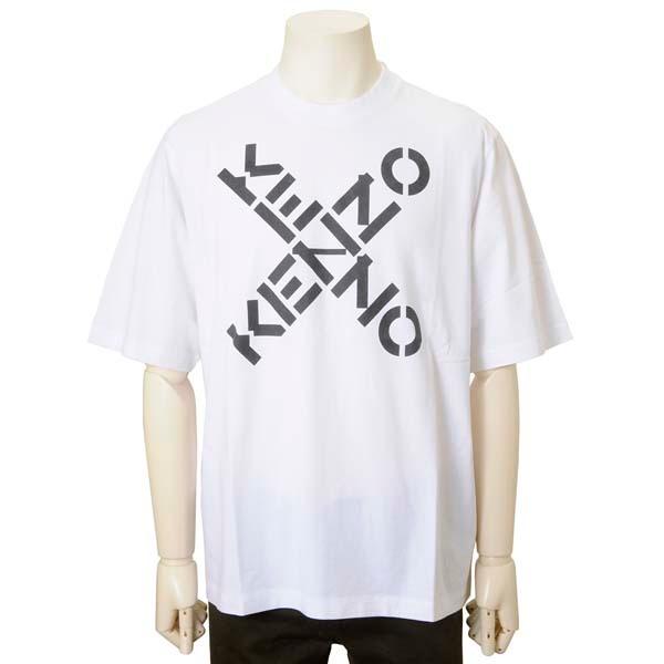 ケンゾー KENZO Tシャツ メンズ ホワイト 白 ロゴTシャツ FA65TS5024SJ-01 T-SHIRT ビッグシルエット :KZ
