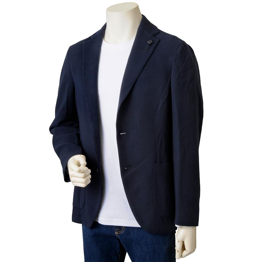 スーパーセール LARDINI ラルディーニ ジャケット メンズ ネイビー EQSK62509 850の画像
