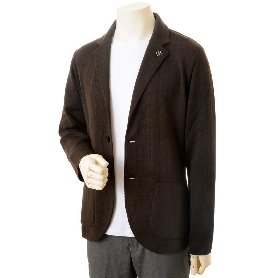 LARDINI ブラウン ニットジャケット XS 【公式通販】