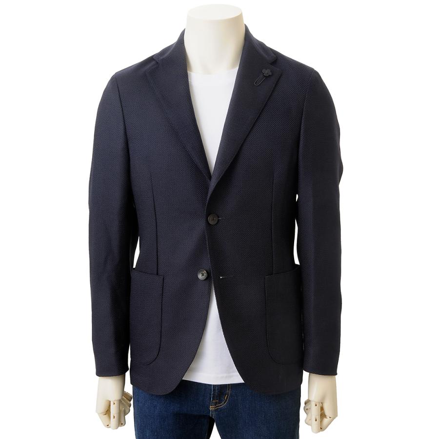 LARDINI ダークグレー テーラードジャケット 46 LARDINI テーラードジャケット ダークグレー