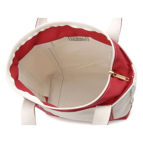 エルエルビーン LL Bean トートバッグ レディース レッド Boat and Tote Bag Small 112643 キャンバス ジップ スモール | L.L.Bean | 02