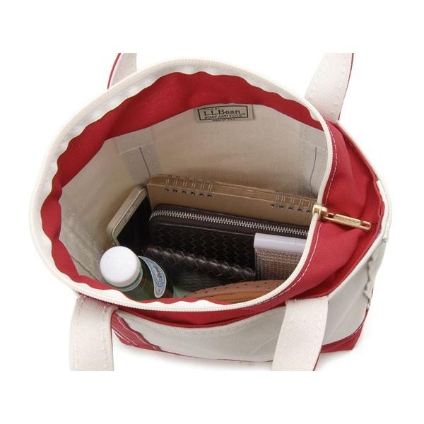 エルエルビーン LL Bean トートバッグ レディース レッド Boat and Tote Bag Small 112643 キャンバス ジップ スモール | L.L.Bean | 03