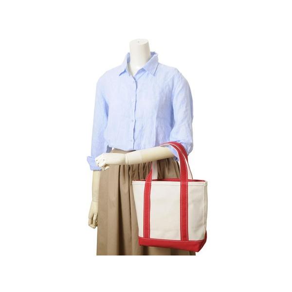 エルエルビーン LL Bean トートバッグ レディース レッド Boat and Tote Bag Small 112643 キャンバス ジップ スモール | L.L.Bean | 04