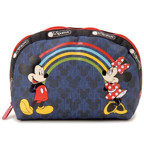 レスポートサック Lesportsac ポーチ 8170 G790 ミッキー ドーム ギフト レインボー ディズニー限定コラボ