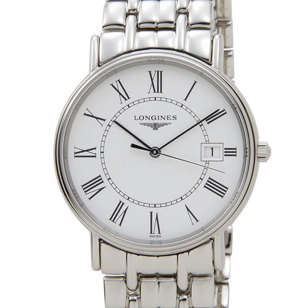 ロンジン グランドクラシック メンズ L4.720.4.11.6 Longines GRANDE CLASSIQUE ホワイト×シルバー