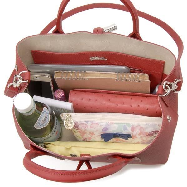 LONGCHAMP ロンシャン ハンドバッグ M レッド 10058 HPN 545