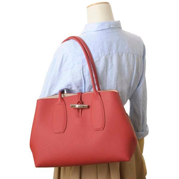 LONGCHAMP ロンシャン ショルダーバッグ レディース レッド